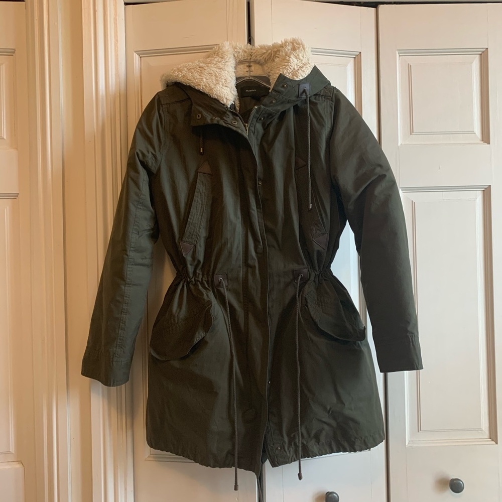 ASOS Mango parka in green
